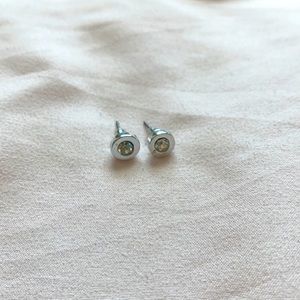 circle rhinestone earrings